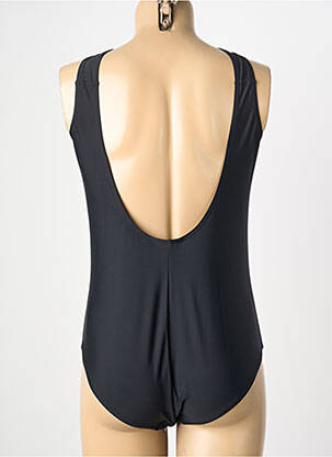 Maillot de bain 1 pièce stretch haut soutien-gorge moulé noir LAGON BLEU femme