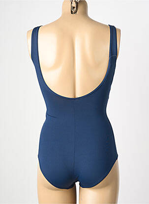 Maillot de bain 1 pièce stretch haut soutien-gorge moulé bleu SUN PLAYA femme
