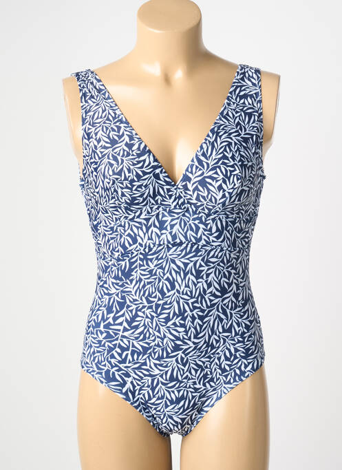 Maillot de bain 1 pièce imprimé fantaisie bleu LAGON BLEU femme