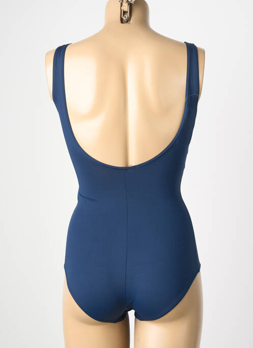 Maillot de bain 1 pièce stretch haut soutien-gorge moulé bleu SUN PLAYA femme