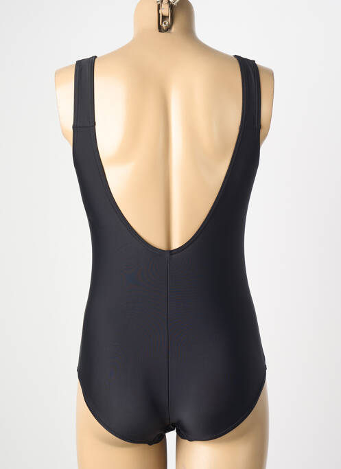 Maillot de bain 1 pièce stretch noir LAGON BLEU femme