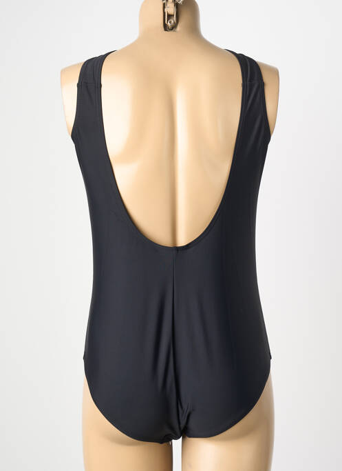 Maillot de bain 1 pièce stretch haut soutien-gorge moulé noir LAGON BLEU femme