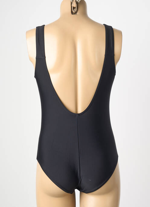 Maillot de bain 1 pièce stretch noir LAGON BLEU femme