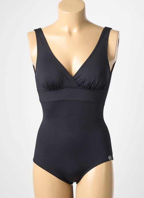 Maillot de bain 1 pièce stretch haut soutien-gorge moulé noir SUN PLAYA femme