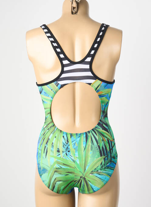 Maillot de bain 1 pièce imprimé fantaisie noir OLYMPIA fille