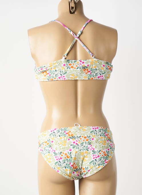 Maillot de bain 2 pièces imprimé fantaisie blanc SEAFOLLY fille