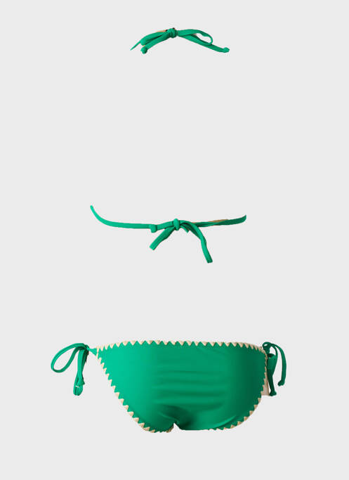 Maillot de bain 2 pièces bikini vert LAGON BLEU fille