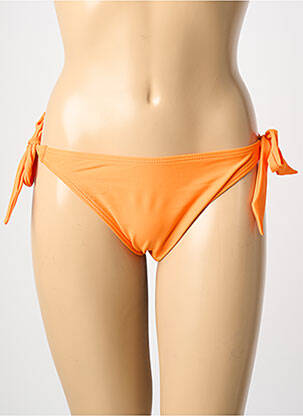 Bas de maillot de bain stretch bikini orange LAGON BLEU femme