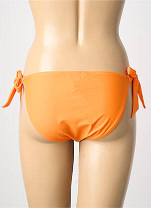 Bas de maillot de bain stretch bikini orange LAGON BLEU femme