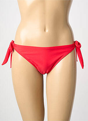 Bas de maillot de bain stretch bikini rouge LAGON BLEU femme
