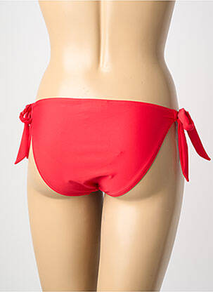Bas de maillot de bain stretch bikini rouge LAGON BLEU femme