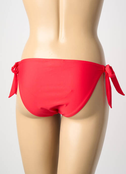 Bas de maillot de bain stretch bikini rouge LAGON BLEU femme