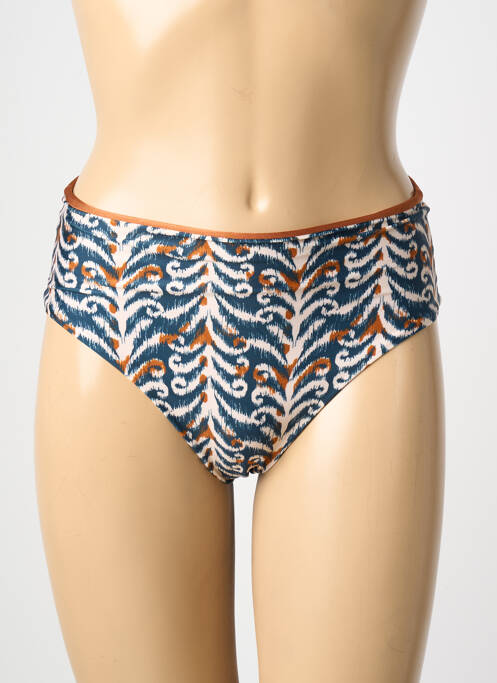 Bas de maillot de bain imprimé fantaisie culotte bleu RIO DE SOL femme