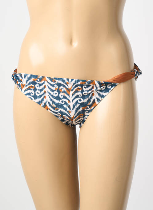 Bas de maillot de bain imprimé fantaisie culotte bleu RIO DE SOL femme