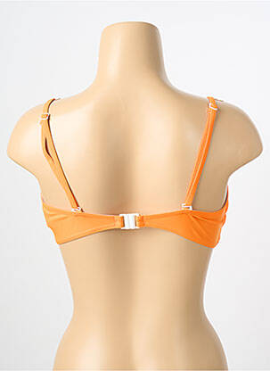 Haut de maillot de bain stretch haut soutien-gorge emboitant orange LAGON BLEU femme