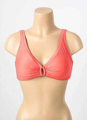 Haut de maillot de bain stretch haut soutien-gorge moulé rose TESSY femme