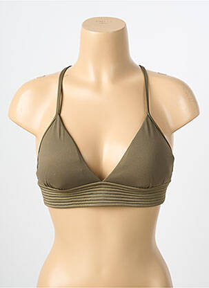 Haut de maillot de bain stretch haut triangles vert SEAFOLLY femme