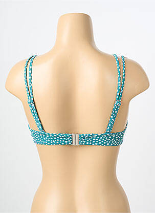 Haut de maillot de bain stretch haut soutien-gorge emboitant bleu OLYMPIA femme