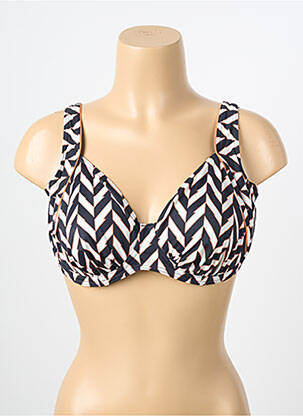 Haut de maillot de bain stretch haut soutien-gorge emboitant noir OLYMPIA femme