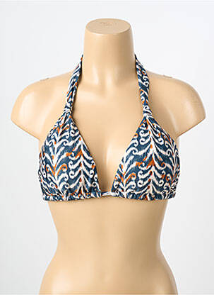 Haut de maillot de bain stretch haut triangles bleu RIO DE SOL femme