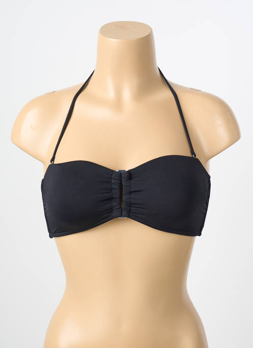 Haut de maillot de bain stretch haut soutien-gorge avec mousse de rembourrage amovible noir SEAFOLLY femme