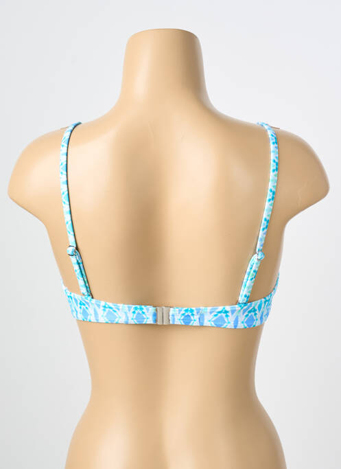 Haut de maillot de bain stretch haut soutien-gorge balconnet bleu OLYMPIA femme