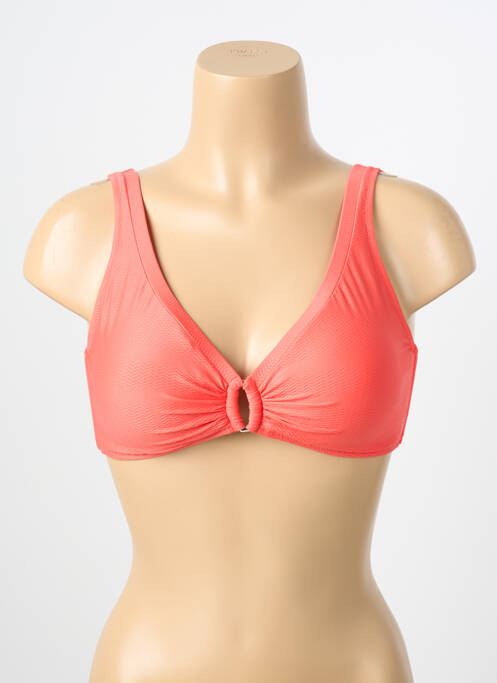 Haut de maillot de bain stretch haut soutien-gorge moulé rose TESSY femme