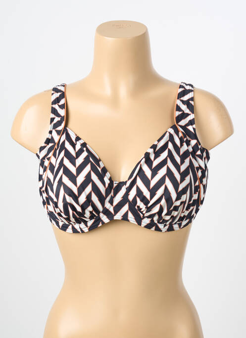 Haut de maillot de bain stretch haut soutien-gorge emboitant noir OLYMPIA femme