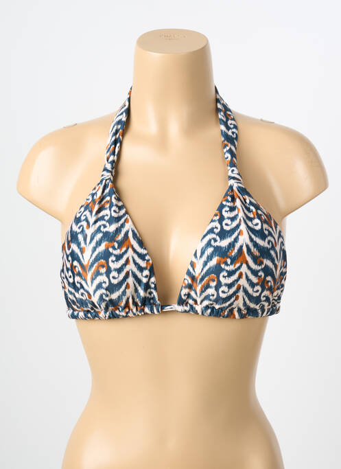 Haut de maillot de bain stretch haut triangles bleu RIO DE SOL femme
