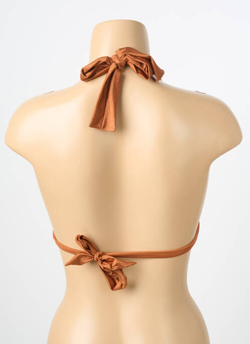Haut de maillot de bain stretch haut triangles marron RIO DE SOL femme