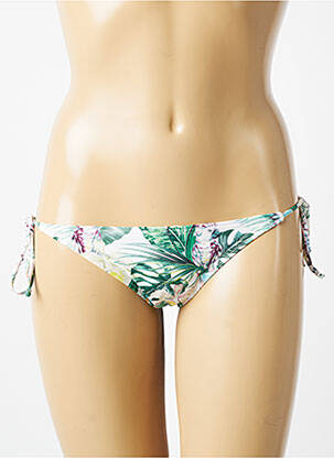 Bas de maillot de bain imprimé fantaisie bikini blanc DAG ADOM femme