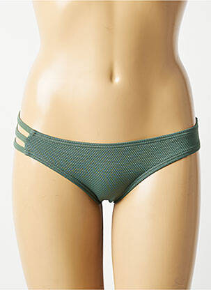 Bas de maillot de bain stretch culotte vert DAG ADOM femme