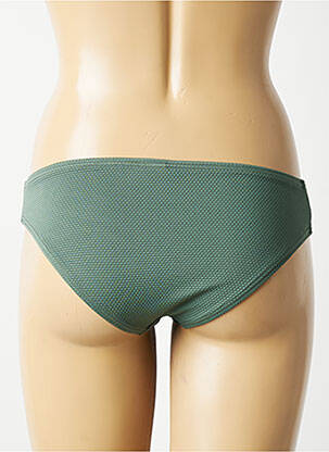 Bas de maillot de bain stretch culotte vert DAG ADOM femme