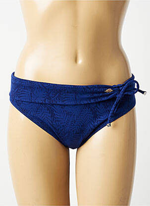 Bas de maillot de bain imprimé fantaisie culotte bleu SUN PLAYA femme