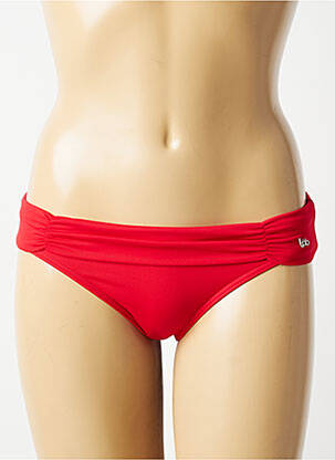 Bas de maillot de bain stretch culotte rouge LPB femme