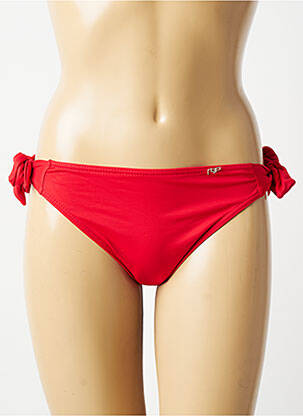 Bas de maillot de bain stretch bikini rouge LPB femme