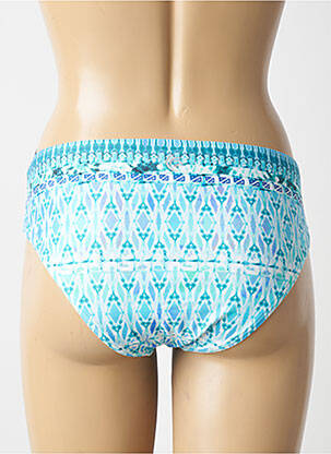 Bas de maillot de bain imprimé fantaisie culotte bleu OLYMPIA femme
