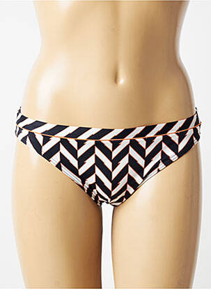 Bas de maillot de bain imprimé fantaisie culotte noir OLYMPIA femme