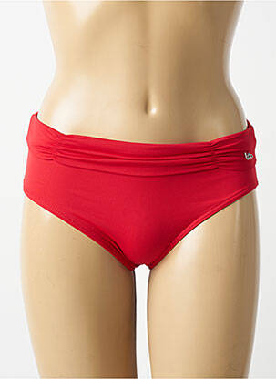 Bas de maillot de bain stretch culotte rouge LPB femme