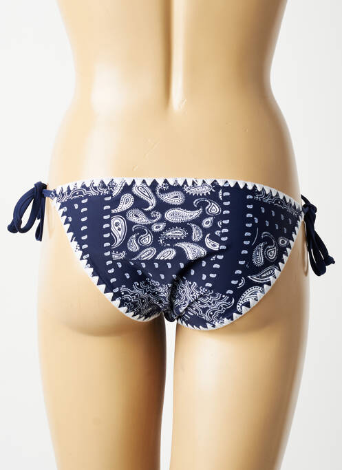 Bas de maillot de bain imprimé fantaisie bikini bleu LAGON BLEU femme