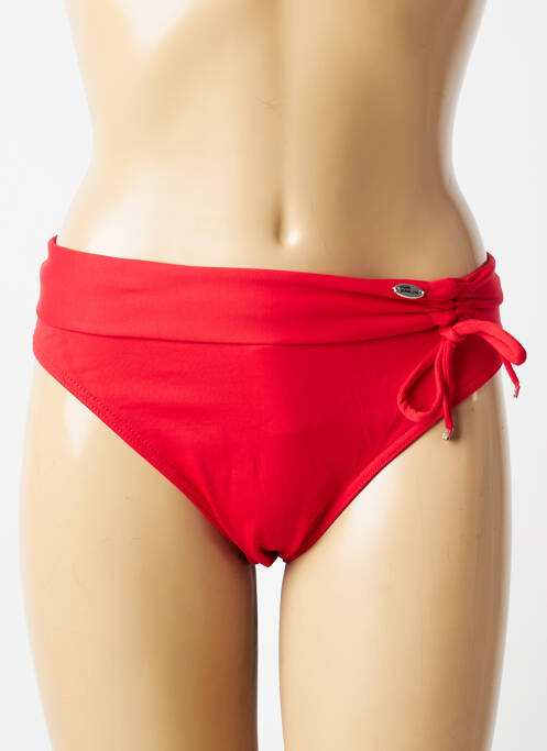 Bas de maillot de bain stretch culotte rouge SUN PLAYA femme