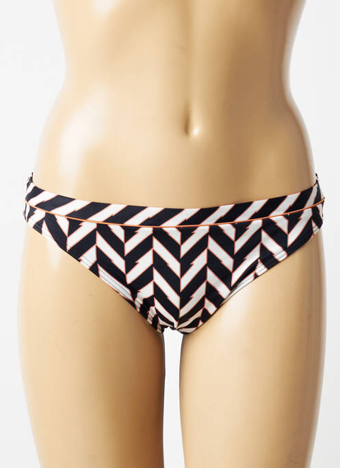 Bas de maillot de bain imprimé fantaisie culotte noir OLYMPIA femme