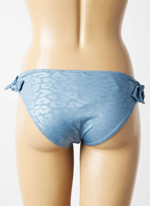 Bas de maillot de bain imprimé fantaisie culotte bleu TESSY femme