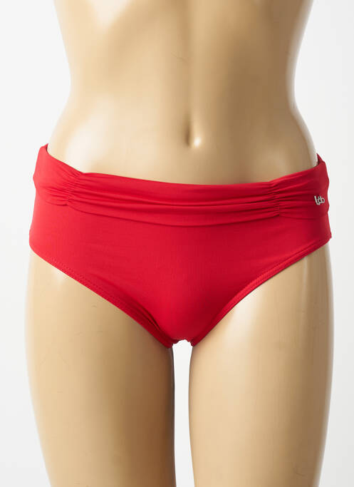 Bas de maillot de bain stretch culotte rouge LPB femme