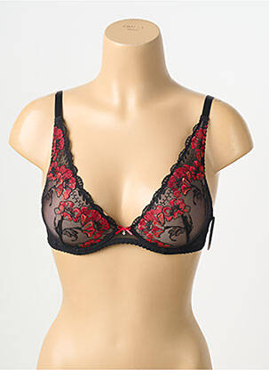 Soutien-gorge effet matière satinée haut soutien-gorge moulé noir AUBADE femme