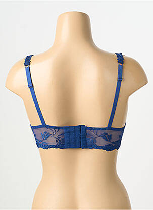 Soutien-gorge effet matière satinée haut soutien-gorge moulé bleu AUBADE femme