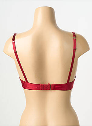 Soutien-gorge effet matière satinée haut soutien-gorge moulé rouge KARL LAGERFELD X AUBADE femme