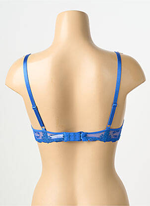 Soutien-gorge effet matière satinée haut soutien-gorge moulé bleu PASSIONATA femme