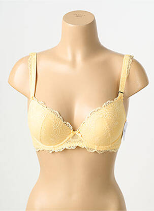 Soutien-gorge effet matière satinée haut soutien-gorge moulé jaune AUBADE femme