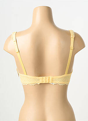 Soutien-gorge effet matière satinée haut soutien-gorge moulé jaune AUBADE femme